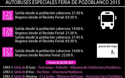 Servicio especial de transporte para la Feria 2015