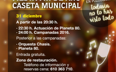 La fiesta de Nochevieja contará con zona de restauración y la música de Planeta 80