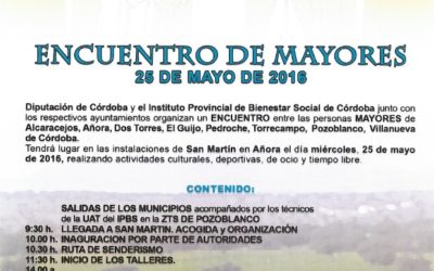 El Ayuntamiento participará en el III Encuentro de mayores en Añora