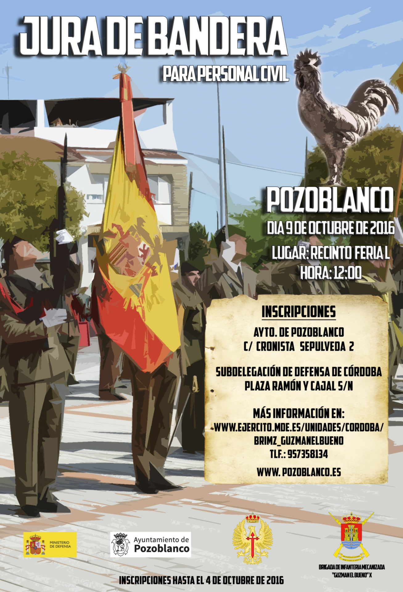 Jura de Bandera para personas civiles en Pozoblanco 1