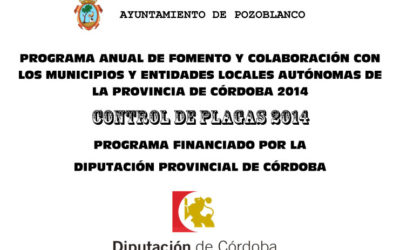 Subvención de la Diputación de Córdoba para el Control de Plagas 2014