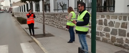 Miembros Comisión Camino Escolar CEIP Manuel Cano inspeccionan rutas seguras