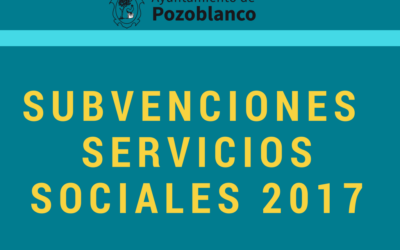 Publicadas las convocatorias de subvenciones de Servicios Sociales 2017