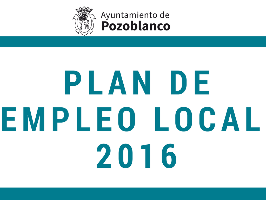 Resolución provisional del Plan de Empleo Local 2016 1
