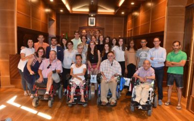 Recepción oficial de los voluntarios del campo de trabajo concepcionista en el Camf