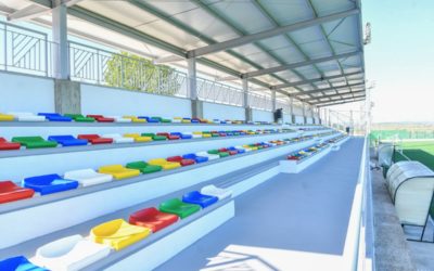 El Ayuntamiento inaugura las gradas y el marcador de la Ciudad Deportiva