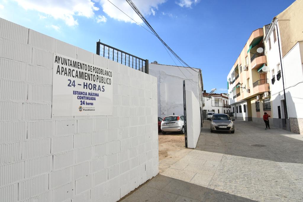 El Ayuntamiento de Pozoblanco abre el nuevo aparcamiento público municipal con 22 plazas 1