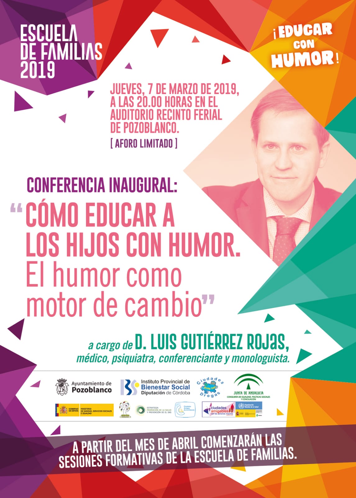 La conferencia de Luis Gutiérrez Rojas se celebrará en el Teatro El Silo 1