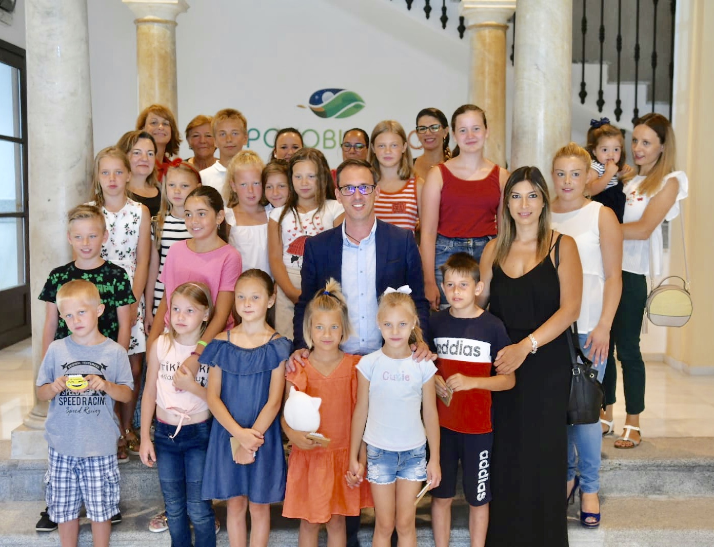 El Ayuntamiento recibe a los 22 niños bielorrusos que pasarán el verano en Pozoblanco y Los Pedroches 1