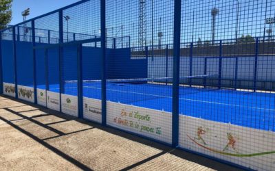El Ayuntamiento finaliza las obras de mejora de las cuatro pistas de pádel de la Ciudad Deportiva de Pozoblanco