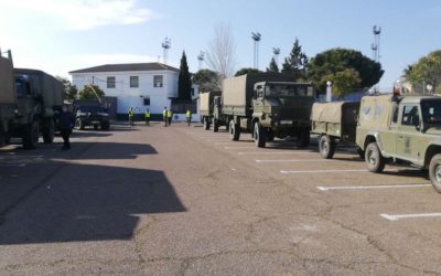La Brigada Guzmán El Bueno X de Cerro Muriano se despliega por Pozoblanco para reforzar e incrementar las medidas de seguridad por el coronavirus