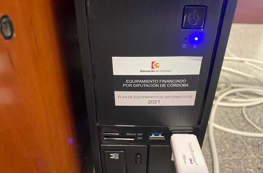 Subvención de la Diputación de Córdoba dentro del Plan de Equipamientos Informáticos 2021