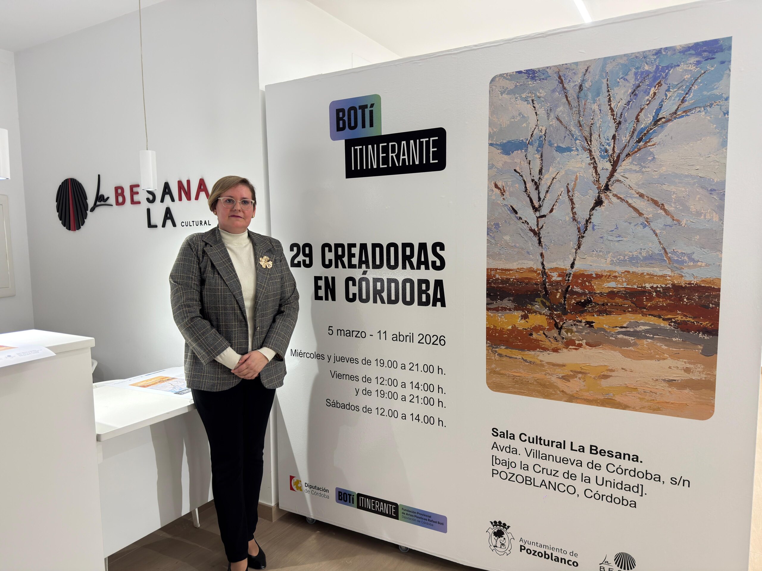 La Besana de Pozoblanco inaugura la exposición “29 creadoras en Córdoba” para visibilizar el talento femenino en el arte provincial