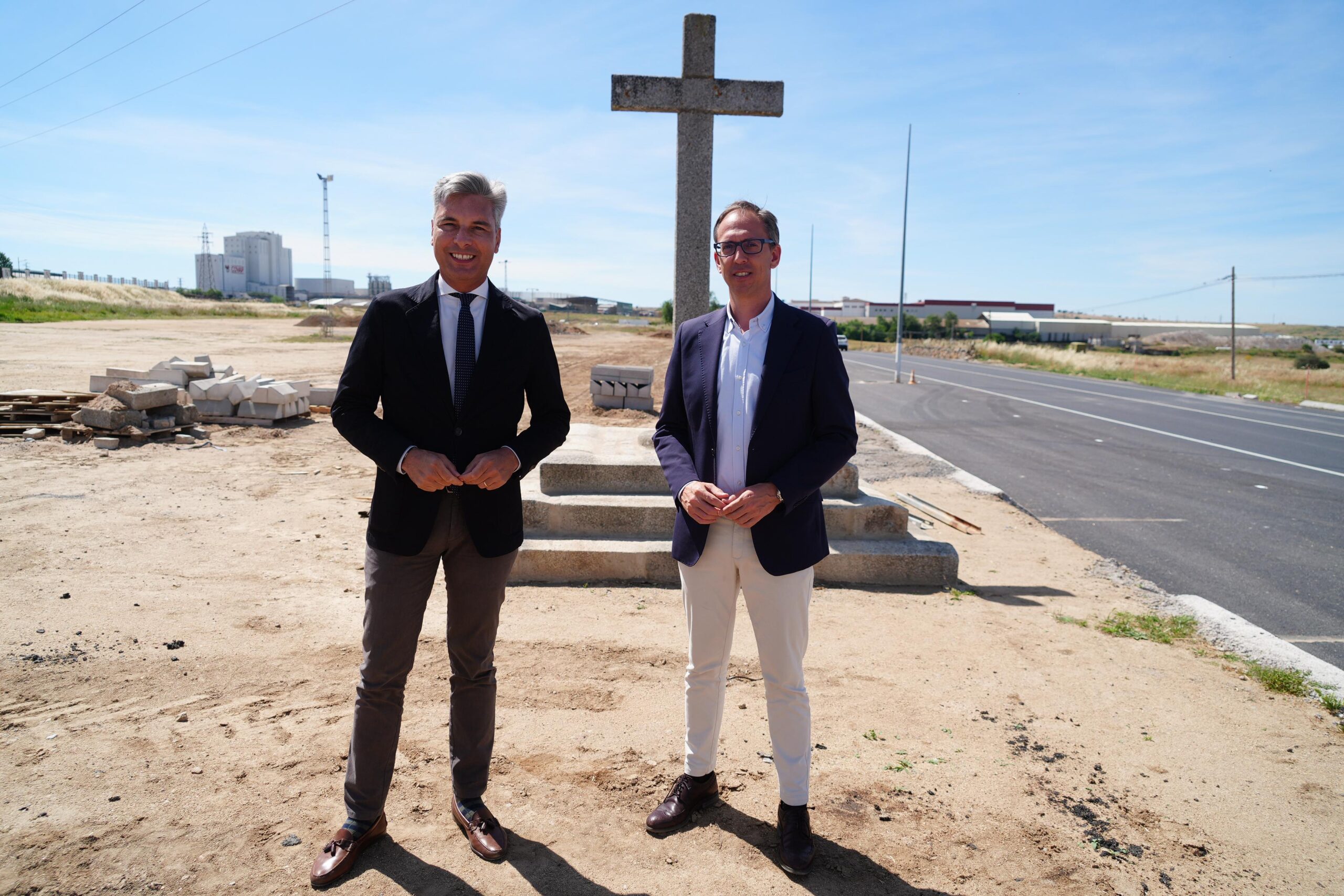 Las obras de mejora de la carretera de acceso al Polígono Dehesa Boyal avanzan a buen ritmo y estarán finalizadas en tres meses