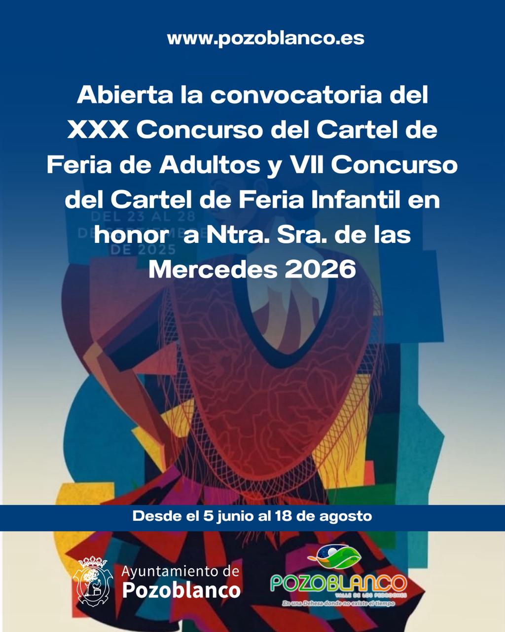 CONCURSO CARTELES DE FERIA Y FIESTAS EN HONOR A NTRA. SRA. DE LAS MERCEDES 2026